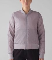 Lululemon Non Stop Reversible Bomber Jacket in Dark Chrome