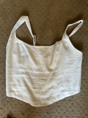 White Abercrombie And Fitch Tank Top 