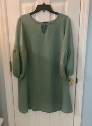 Green 3/4 Sleeve Dress