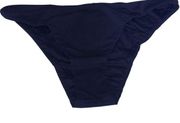ANDIE  Cheeky Style Bikini Bottoms Navy Blue Swim S New