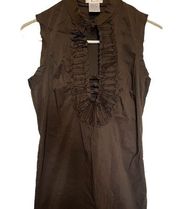 Esley brown green sleeveless tunic size small