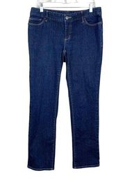 Eddie Bauer Curvy Slim Straight Jeans Dark Blue Women’s 10