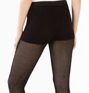 BcbgMaxazria Black Hector Sheer Mesh Legging