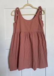 Pink Tie Sundress