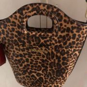 020 NWOT Enzo Angiolini Leopard Print Handbag 9 1/2x11