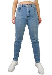 Zana Di 1990s Vintage High Rise Straight Leg Mom Jeans Tapered 30" Yoke Jeans