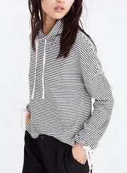 MILES By Madewell Funnel Neck Funnel Neck Striped Pullover Sweatshirt