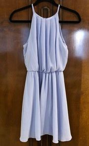 Lush Periwinkle Blue High Neck Dress size XS