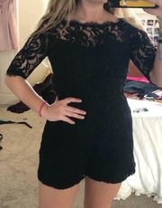 Black Lace Romper 