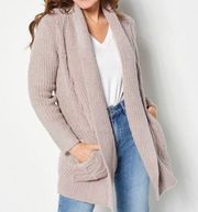 Cozychic Lite Knit Cabin Cable Cardigan