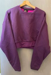 Purple Cropped Sweater