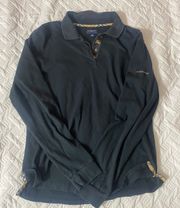 Black Polo Long Sleeve Shirt