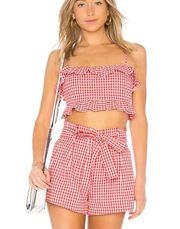 REVOLVE  Red Gingham Set NWT