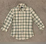 Authentic  iconic cotton check shirt in great condition size XS