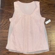 Petal Pink Tank Top NWT