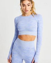 AYBL Evolve Camo Seamless Long Sleeve Crop Top