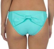 NEW Lauren James aqua hipster bikini swim bottoms women's size large