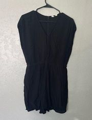 Gap black short sleeve romper