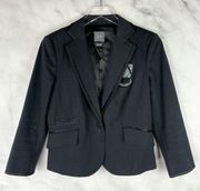 Academia Collegiate School Crest Patch 3/4 Sleeve Blazer Jacket