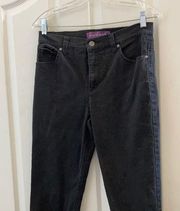 GLORIA Vanderbilt black denim Amanda jeans 10p