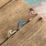 Boutique Wave Ring Pastel Set of 3