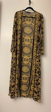 Black & Gold Printed Coverup