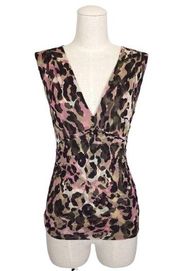 Diane von Furstenberg 100% Silk Sleeveless Tank Sz Small