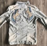 Lularoe Jaxon Denim Jacket Large