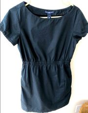 GAP Women's 8 Black Cotton Blend Shift Dress