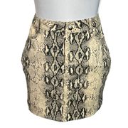 Superdown REVOLVE Snake Print Neutral Isabela Mini Skirt Animal Womens Size S