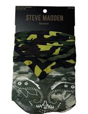 Steve Madden Set of Two Bandanas Green New