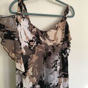 Silky ruffle tank!  