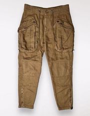 Cargo Pants Crop Jogger Fit High Rise Size 4