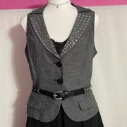 Candie’s Studded Vest with Belt