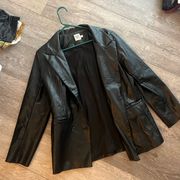 leather blazer