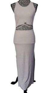 Sophie Rue Midi Dress with Cut Out Waist, Sleeveless Large NWT