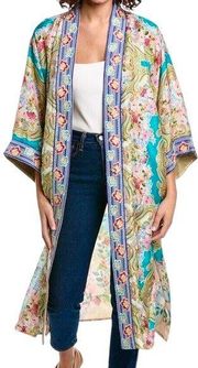 Johnny Was Rivoray Nani Reversible Silk Kimono Jacket Size XL