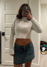 Cream Turtleneck Sweater