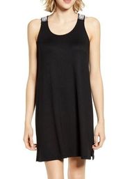 Gibson Sicily Embroidered Racerback Dress LBD S