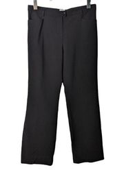 Armani Collezione Black Dress Pants 100% Wool Women's Made in Italy Size 6