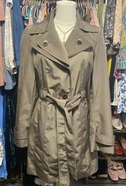 Calvin Kline Belted Water Resistant Trench Coat. Preloved Gently Worn.