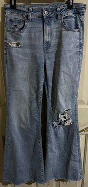 American Eagle Super high rise flare jeans