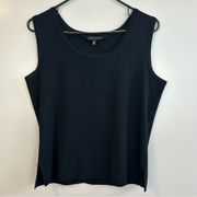 Ming Wang Classic Knit Black Tank Top Size Small