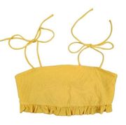 Tularosa Bikini Top Yellow Size Small NWT