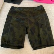 Z by  camouflage biker shorts