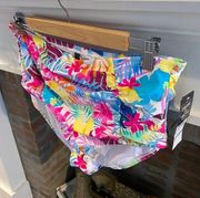 NWT California Waves Plus Size Swim Suit Bottoms Floral 16/18