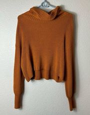 Wild Fable Burnt Orange Turtleneck Long Sleeve Sweater M