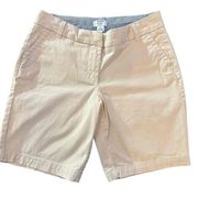 Crown & Ivy Women's Beige Flat Front Caroline Shorts Size 4P