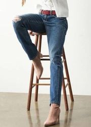 Anthropologie Pilcro & The Letterpress Mid-Rise Slim Boyfriend Jeans Size 27