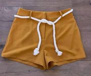 NWOT L'Academie Hyde Shorts in Mustard Yellow Size S